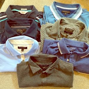 Bundle of 7 Polos: Penguin, Banana Republic, JCrew